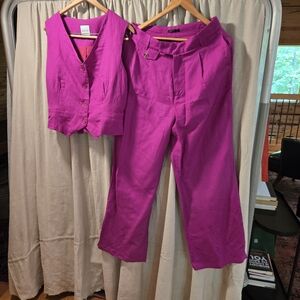 MOTF Vibrant Magenta Pantsuit Set